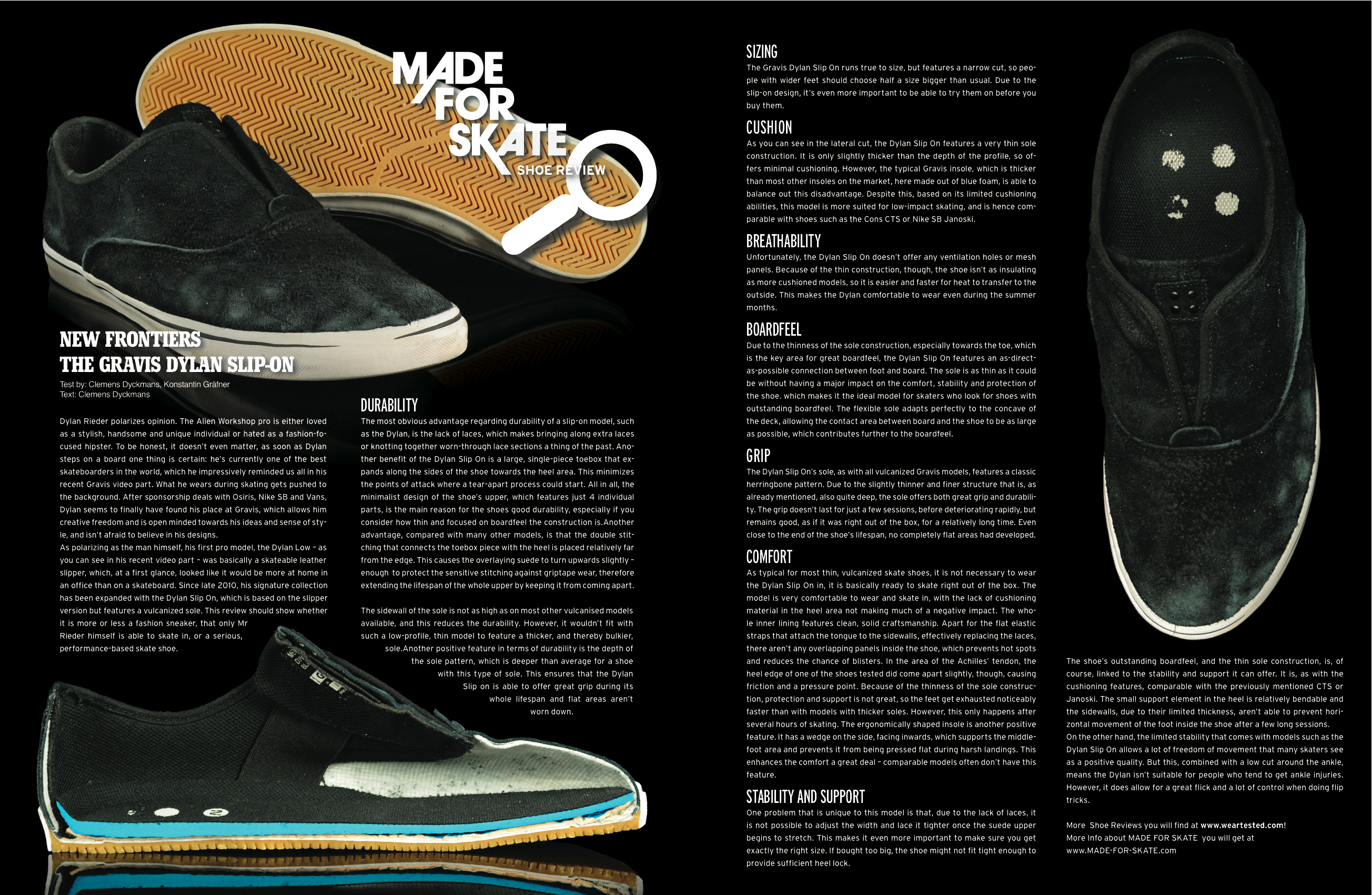 Gravis Dylan Slip On review - Weartested - detailed skate shoe reviews
