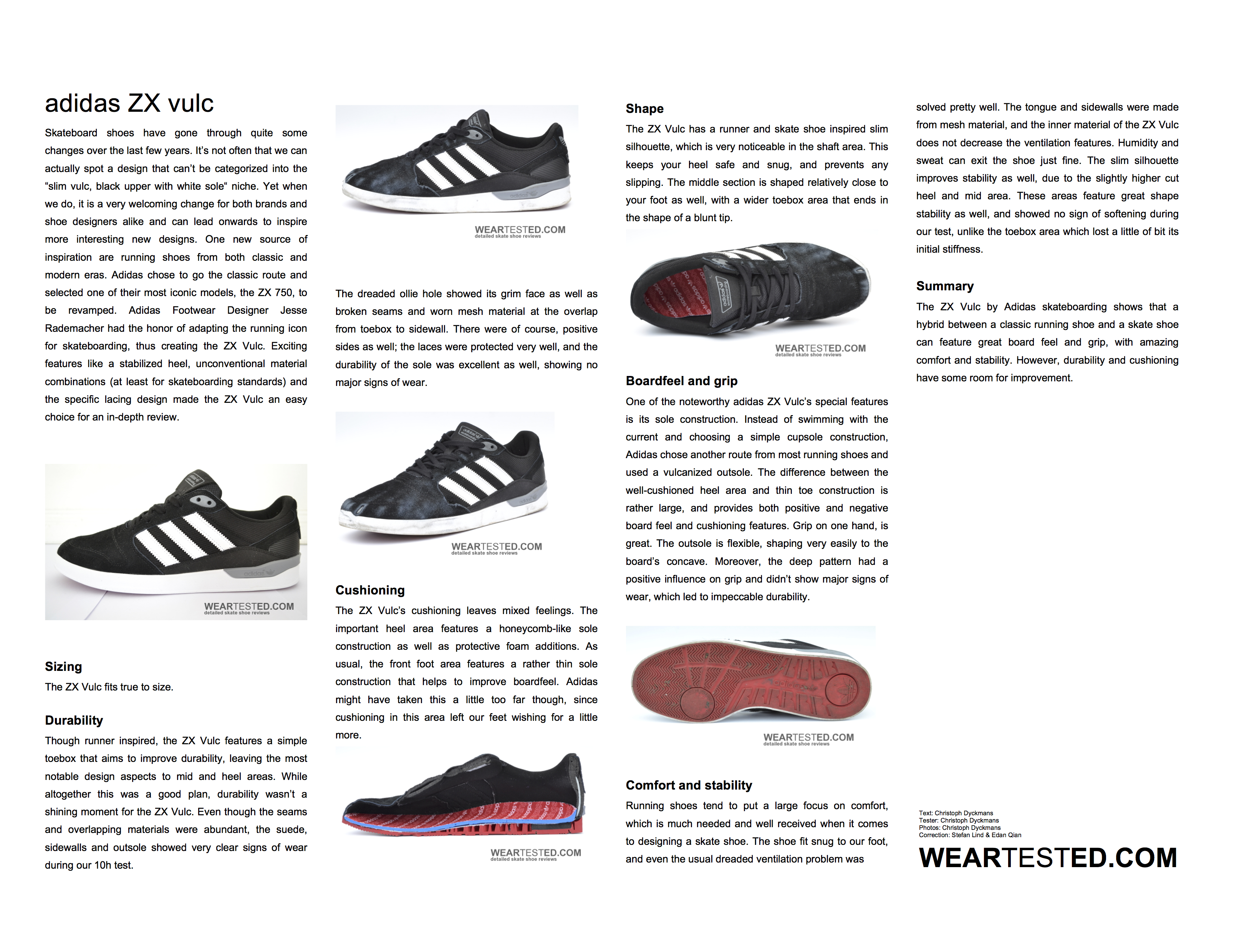 Kollega Fern Lodge adidas ZX vulc - Weartested - detailed skate shoe reviews